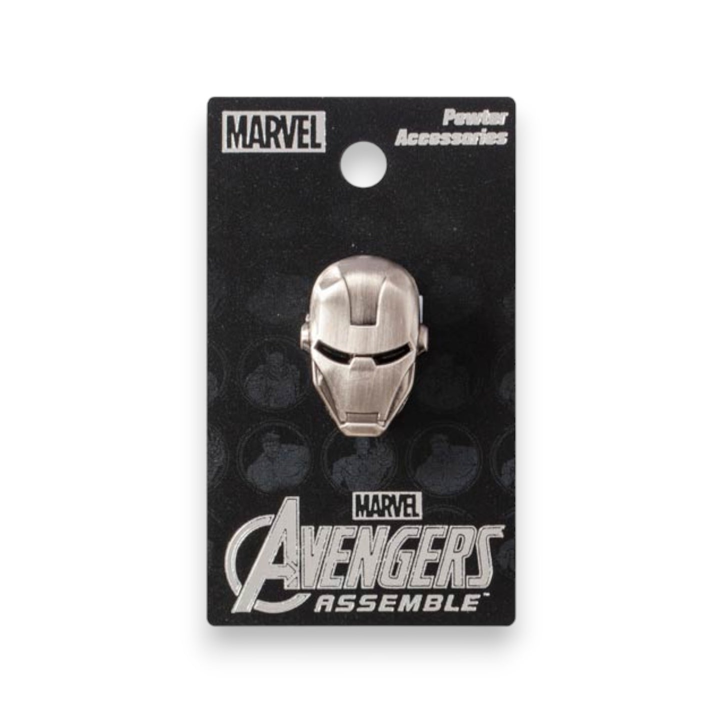 Iron Man Head Pewter Lapel Pin
