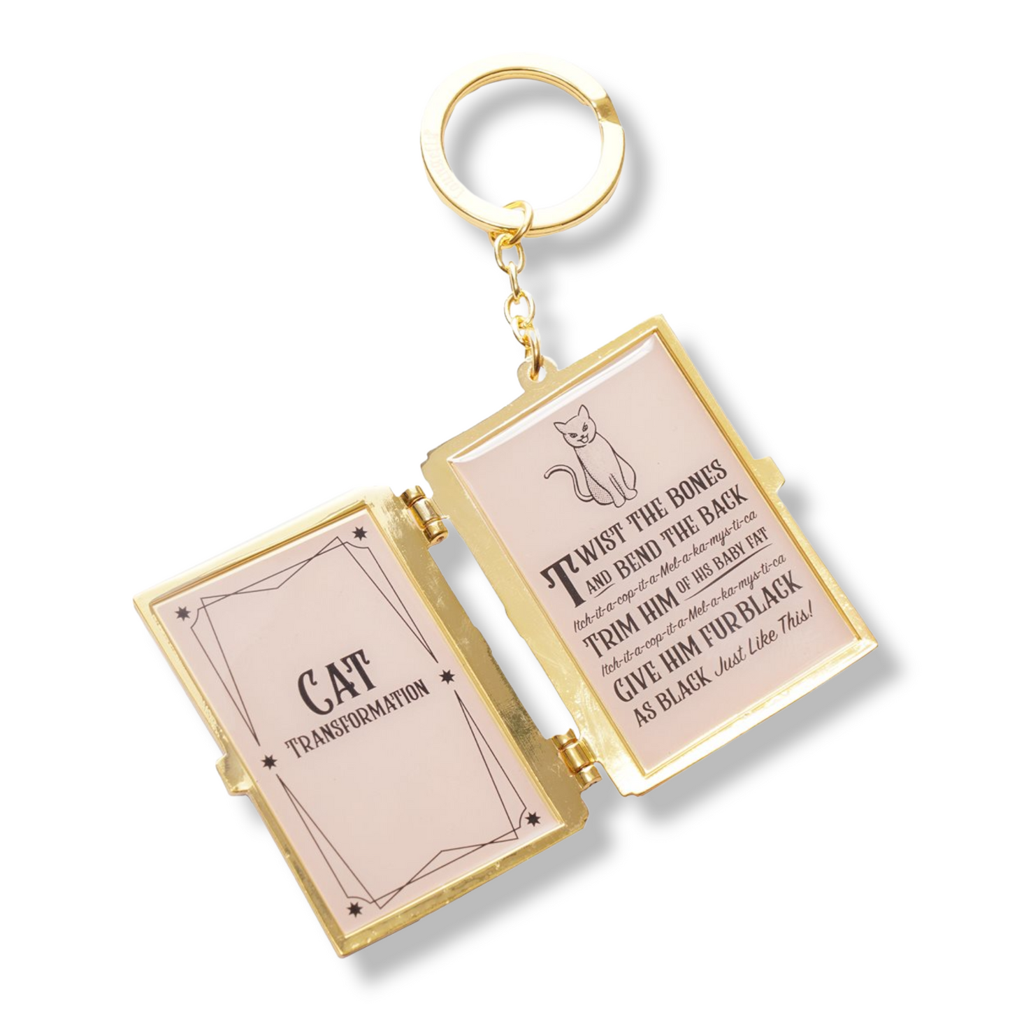 Hocus Pocus Spell Book Keychain