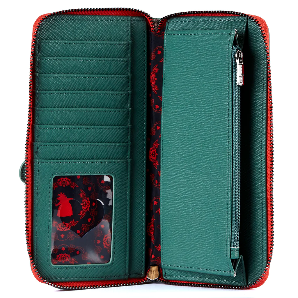 Queen of Hearts Villains Scene Zip Around Wallet