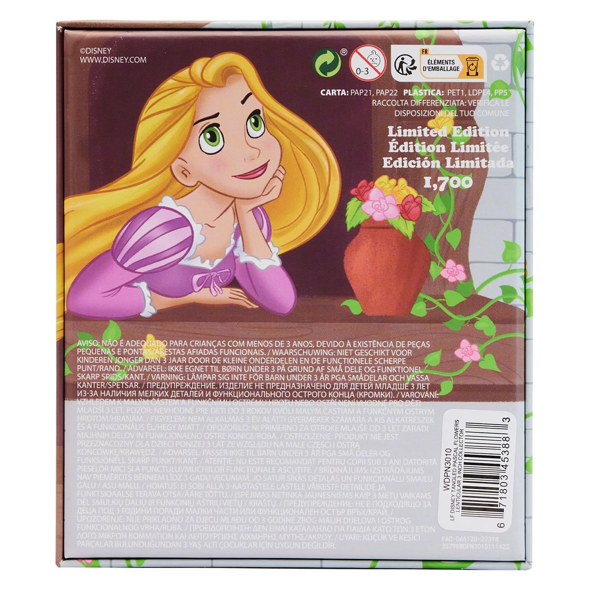 Tangled Pascal Lenticular 3-Inch Collector Box Pin