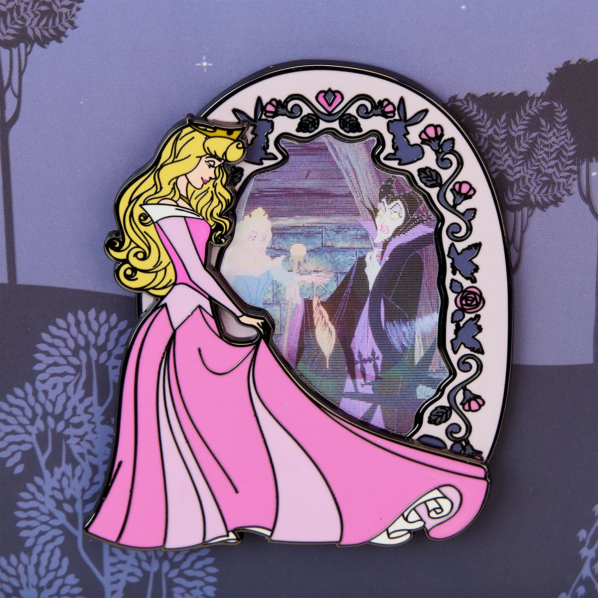 Sleeping Beauty Lenticular 3-Inch Enamel Pin (Limited Release)