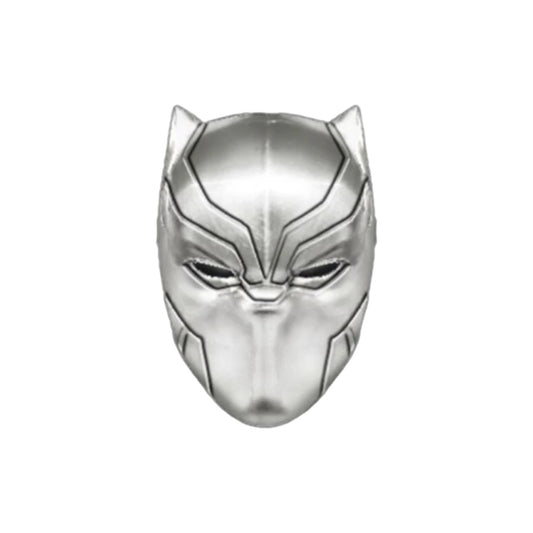 Black Panther Mask Pewter Lapel Pin