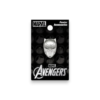 Black Panther Mask Pewter Lapel Pin