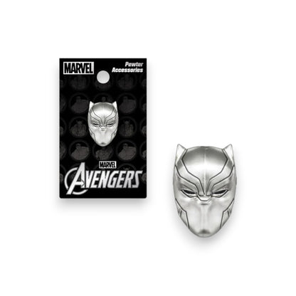 Black Panther Mask Pewter Lapel Pin