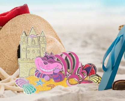 Beach Bum Cheshire Cat Fantasy Pin