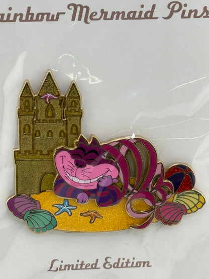 Beach Bum Cheshire Cat Fantasy Pin