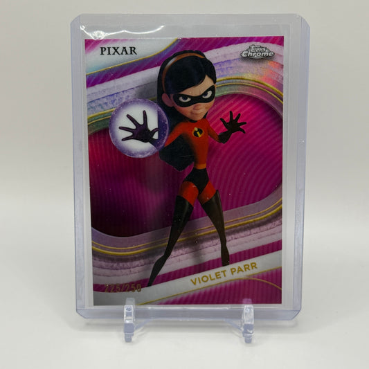 2025 Topps Chrome - Pink Refractor - Violet Parr (#225/250)