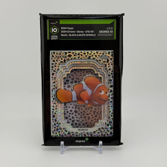 2024 Topps Chrome - Black & White Sparkle - Marlin (#76/101)