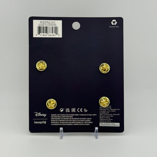 Disney Princess Books Pins 4-Piece Set