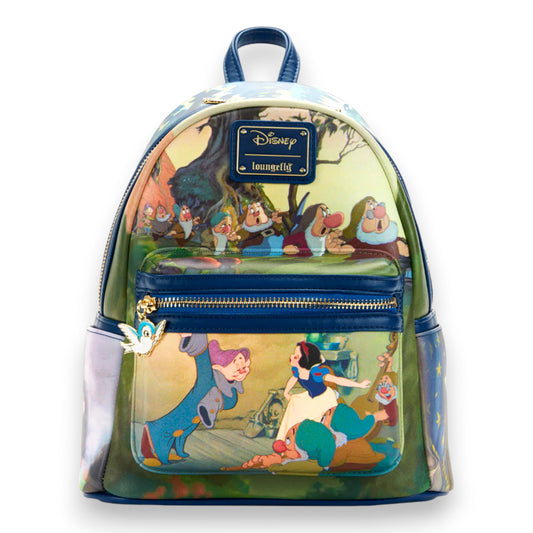 Snow White Film Scenes Mini Backpack