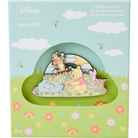 Winnie the Pooh Folk Floral 3-Inch Collector Box Pin