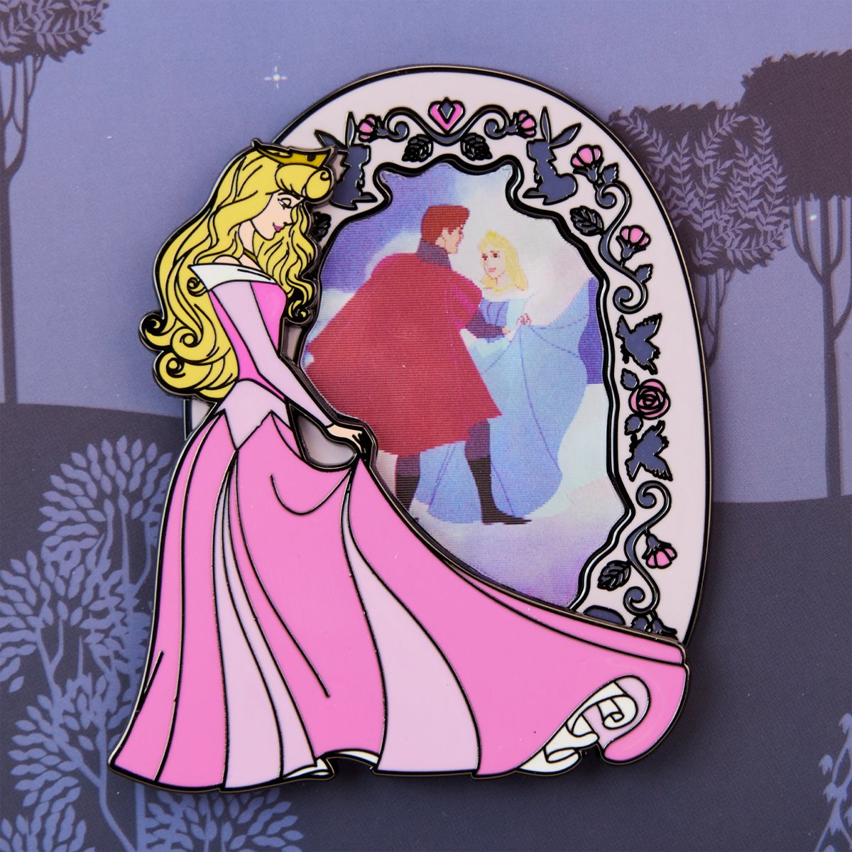 Sleeping Beauty Lenticular 3-Inch Enamel Pin (Limited Release)