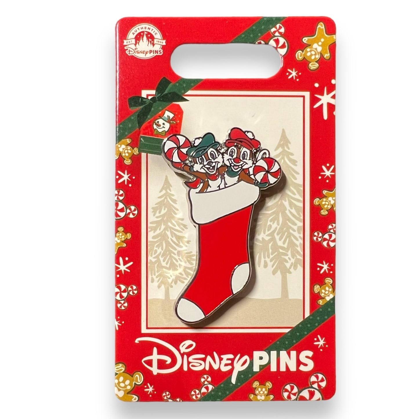 Chip & Dale - Christmas Stocking Pin