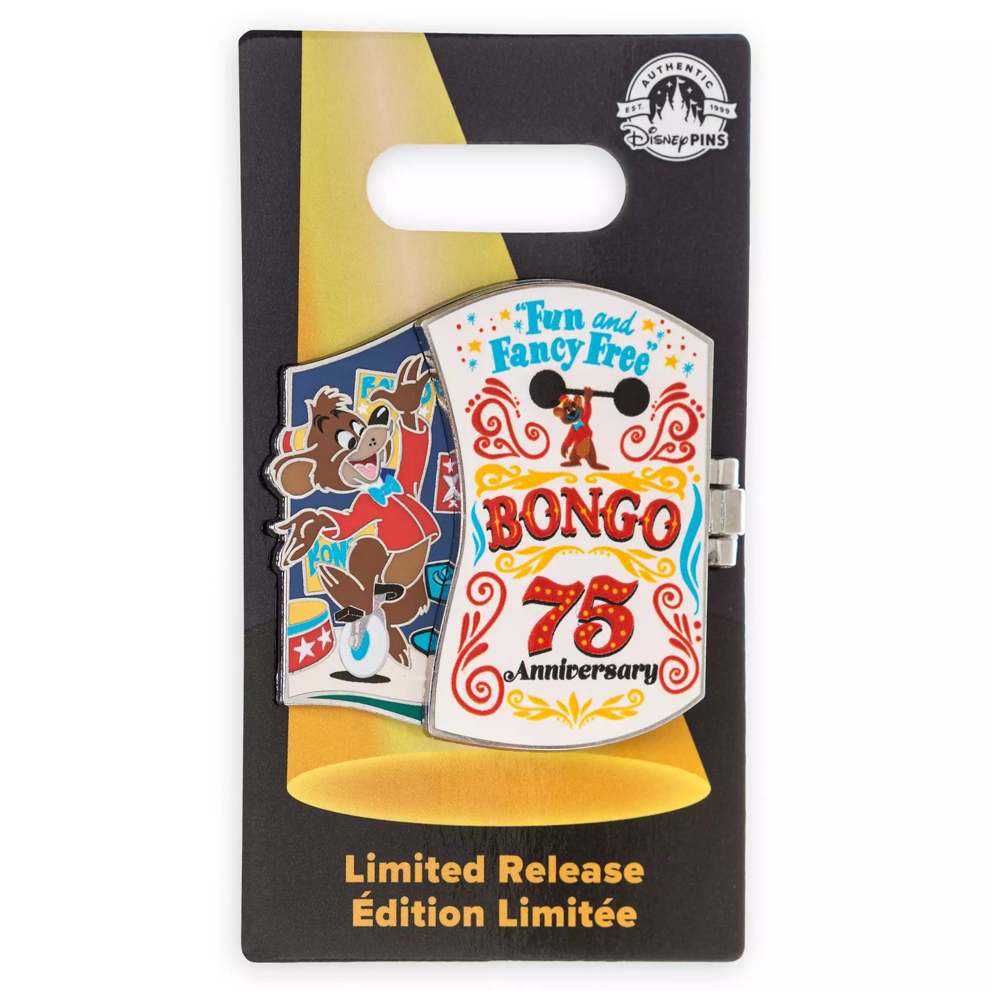 Bongo Hinged Pin – Fun and Fancy Free 75th Anniversary – Limited Release Pin