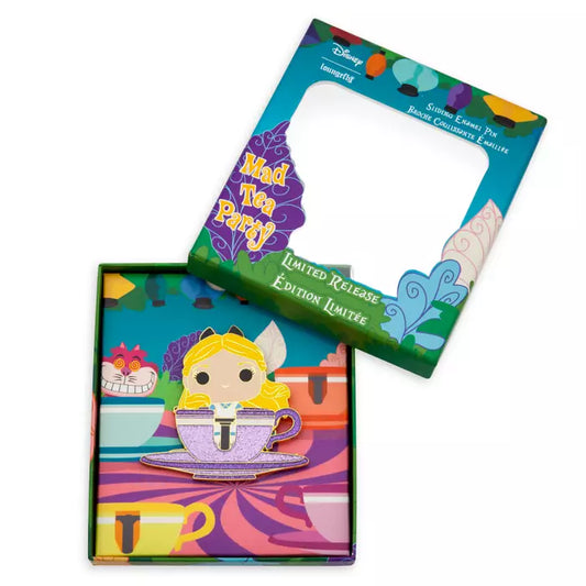 Alice and Mad Hatter Sliding Pin – Mad Tea Party (Limited Release)