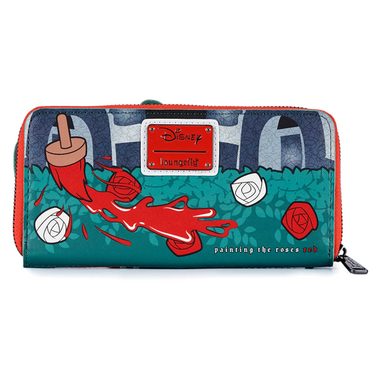 Queen of Hearts Villains Scene Zip Around Wallet