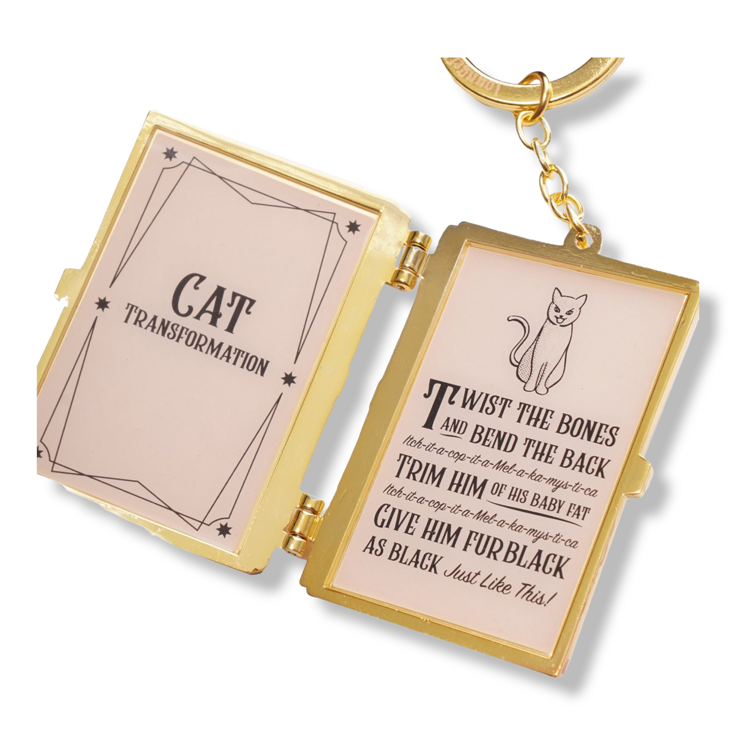 Hocus Pocus Spell Book Keychain